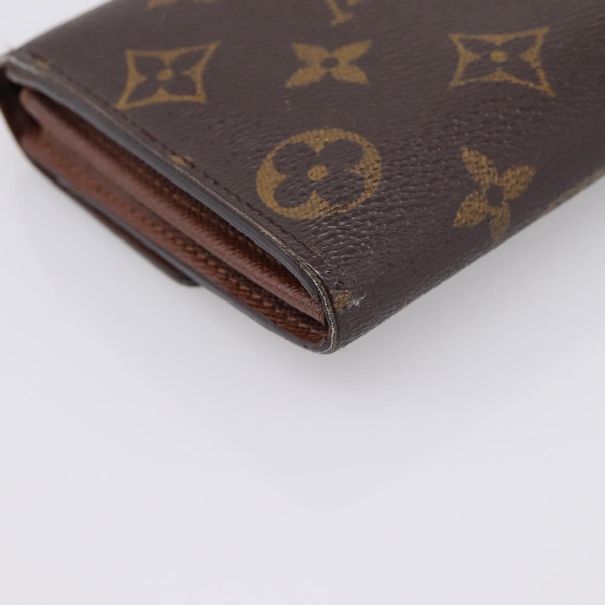 LOUIS VUITTON Monogram Portefeuille Sarah Long Wallet M61734 LV Auth LN259