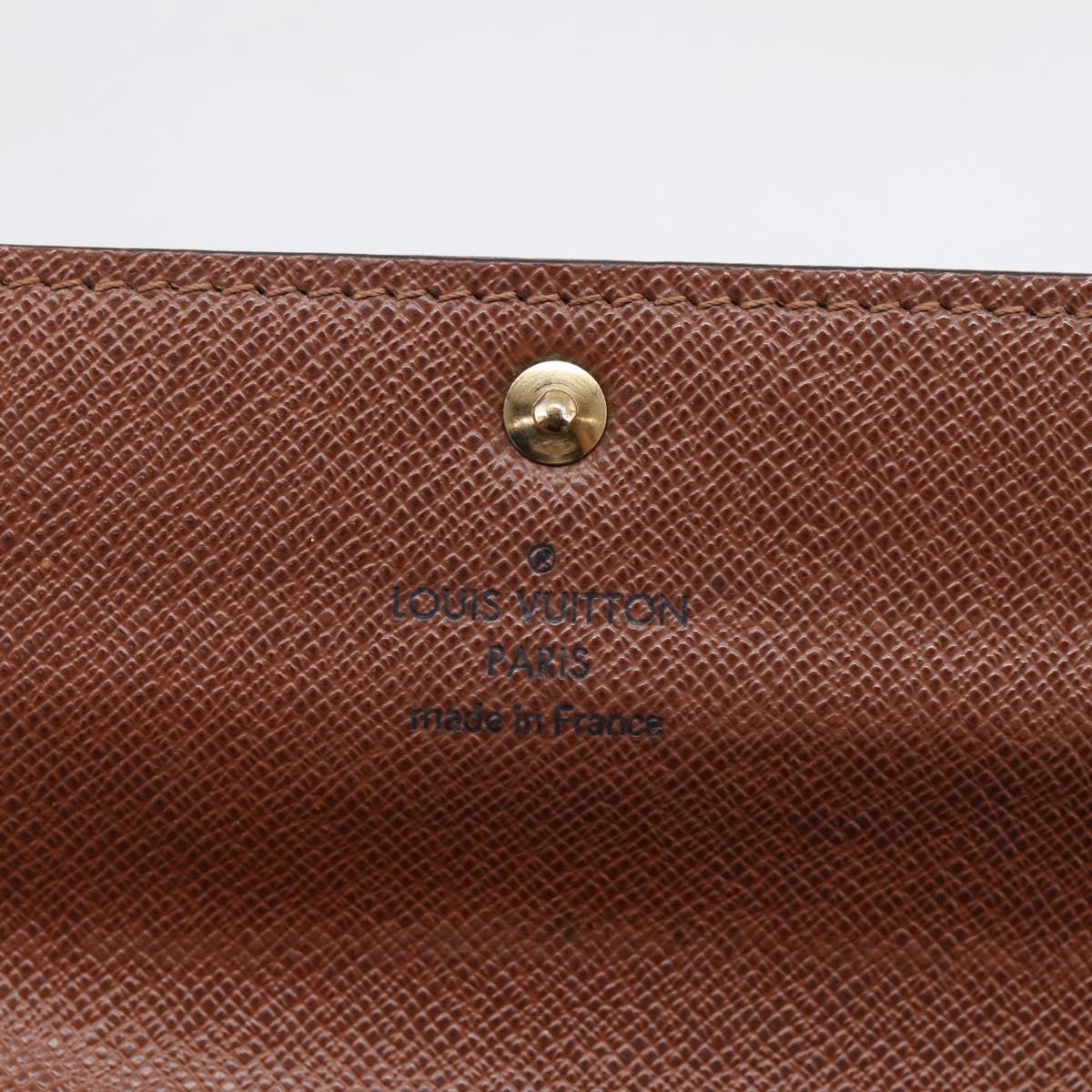 LOUIS VUITTON Monogram Portefeuille Sarah Long Wallet M61734 LV Auth LN259