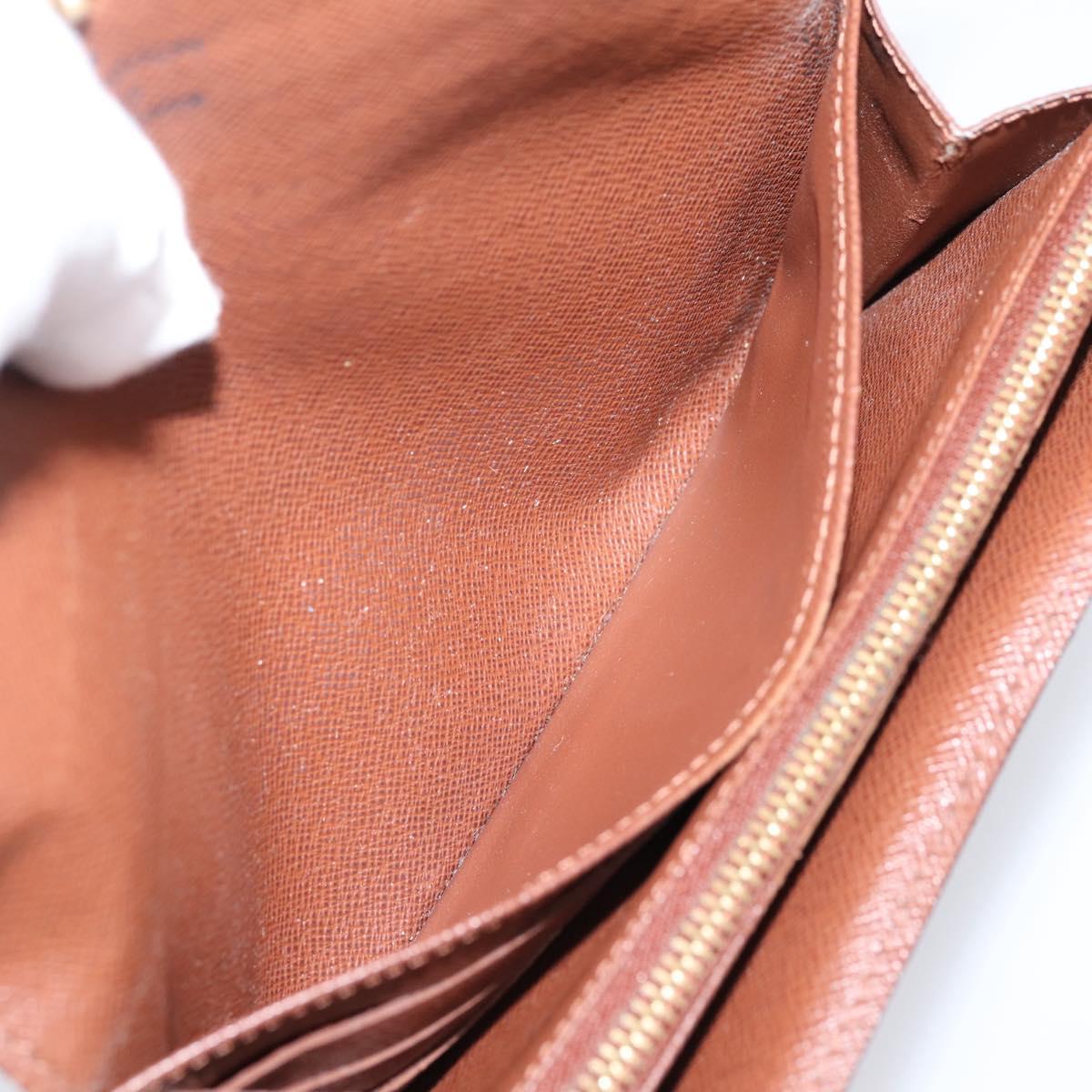 LOUIS VUITTON Monogram Portefeuille Sarah Long Wallet M61734 LV Auth LN259