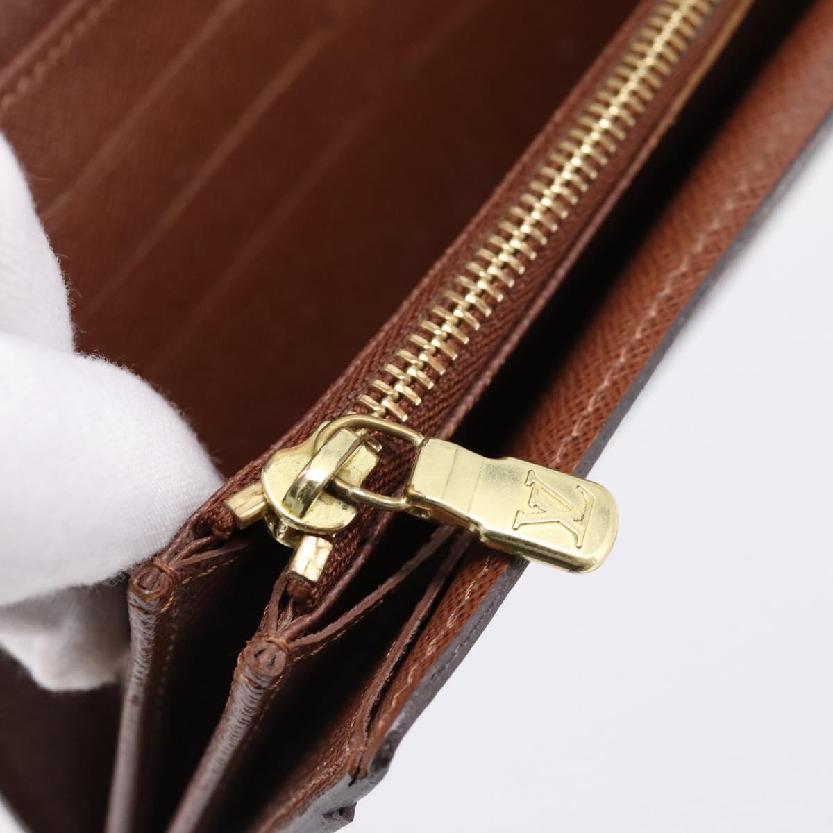 LOUIS VUITTON Monogram Portefeuille Sarah Long Wallet M61734 LV Auth LN259