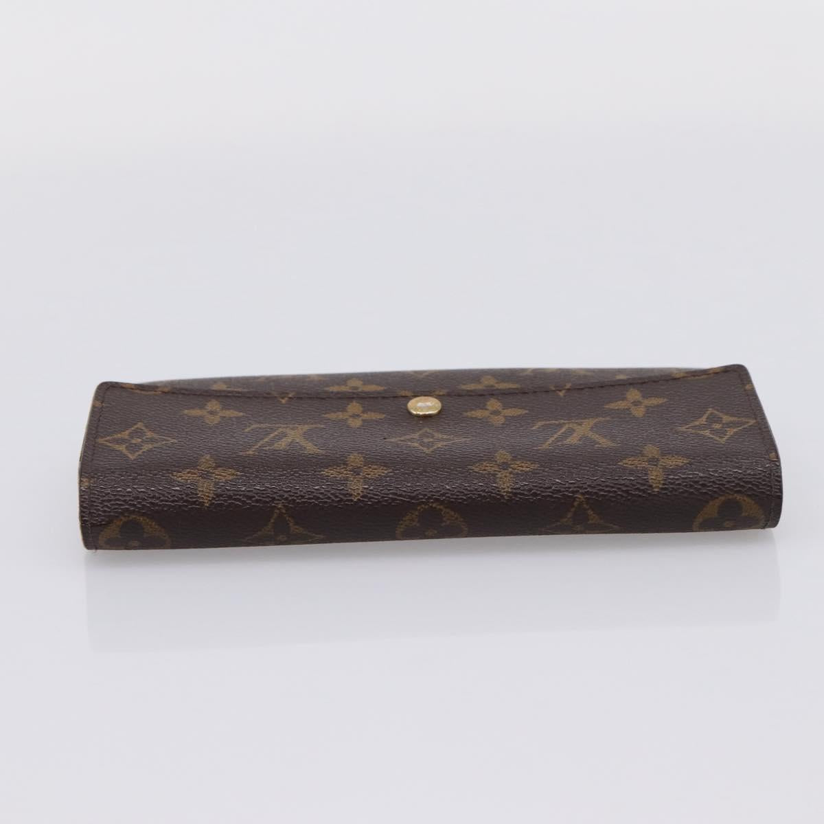 LOUIS VUITTON Monogram Portefeuille Sarah Long Wallet M61734 LV Auth LN259
