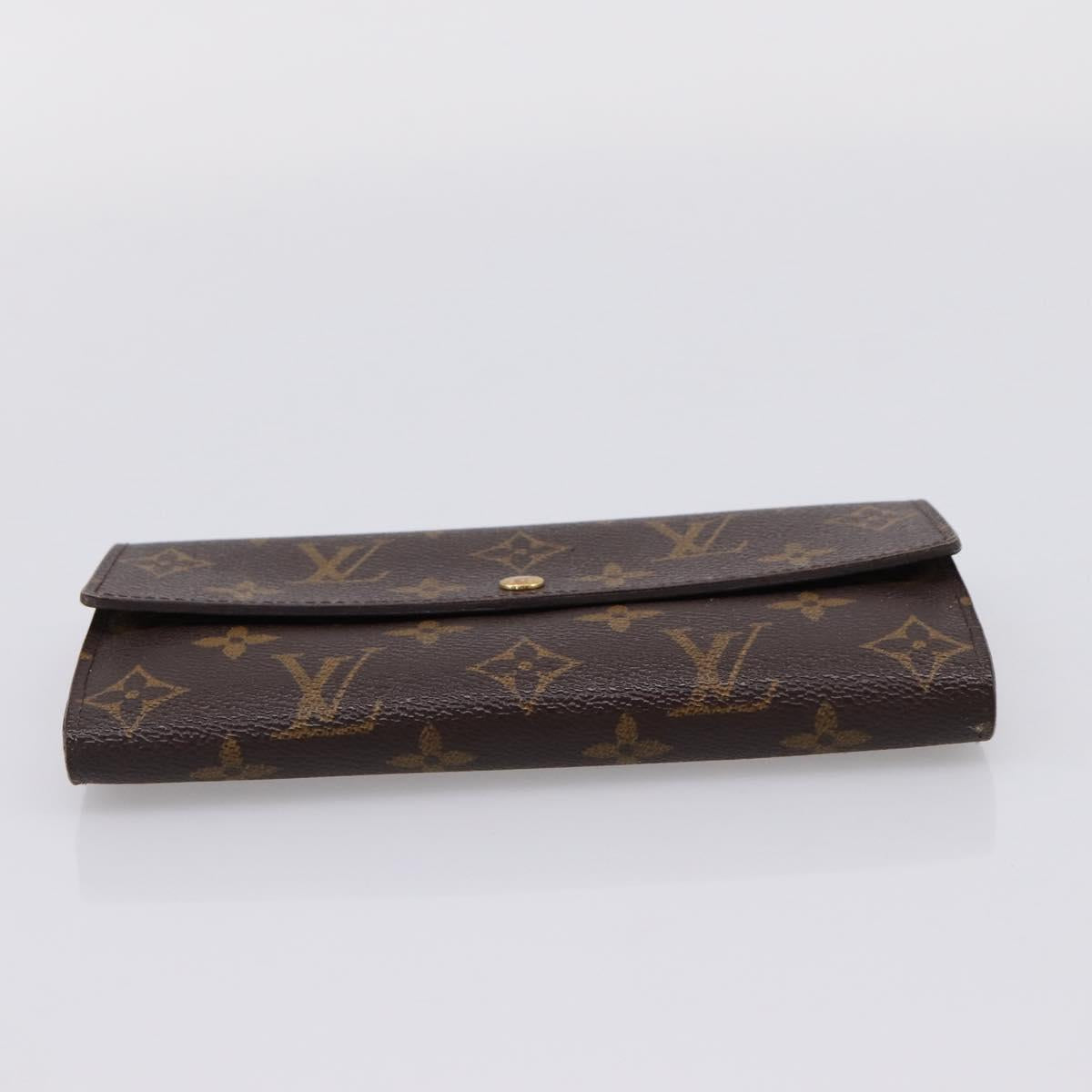 LOUIS VUITTON Monogram Portefeuille Sarah Long Wallet M61734 LV Auth LN259