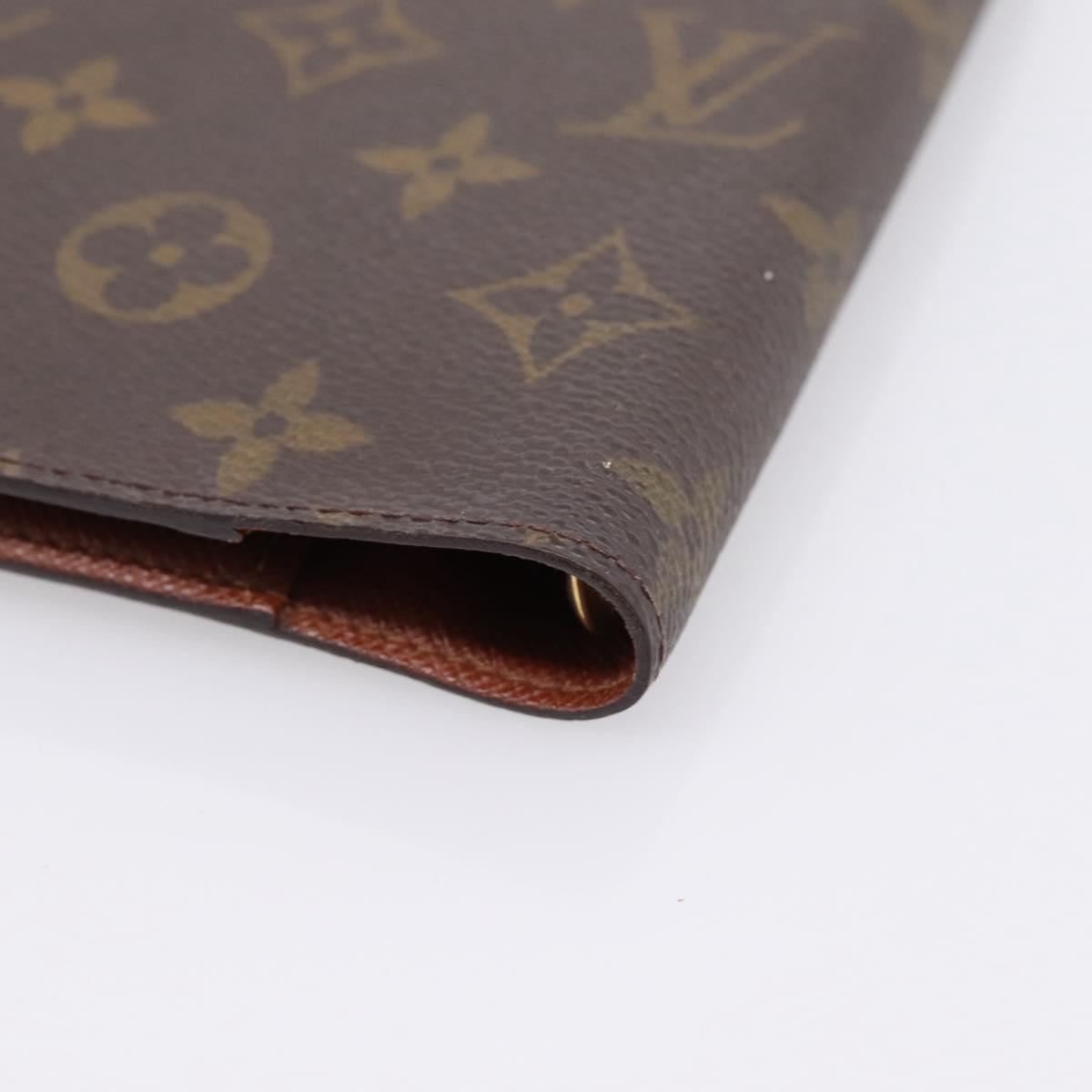 LOUIS VUITTON Monogram Agenda PM Day Planner Cover R20005 LV Auth LN265