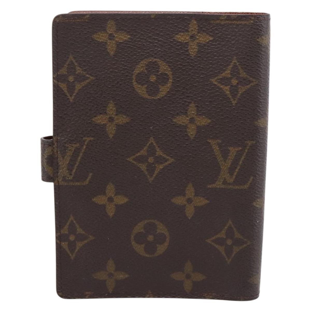 LOUIS VUITTON Monogram Agenda PM Day Planner Cover R20005 LV Auth LN265