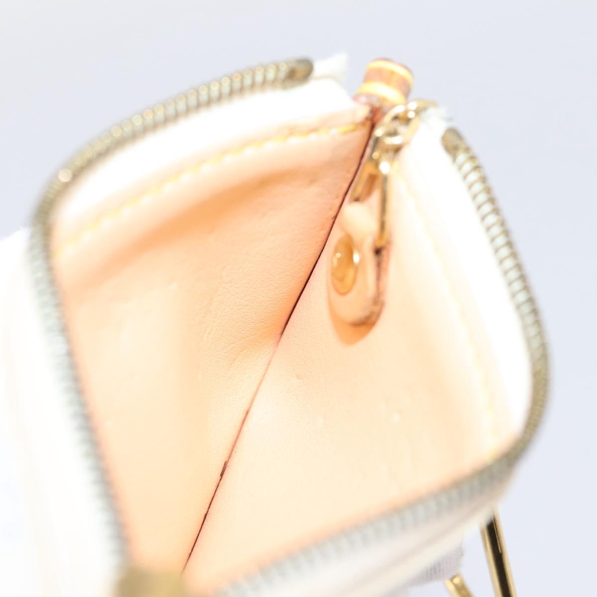 LOUIS VUITTON Monogram Multicolor Pochette Cles Purse White M92655 LV Auth LN266