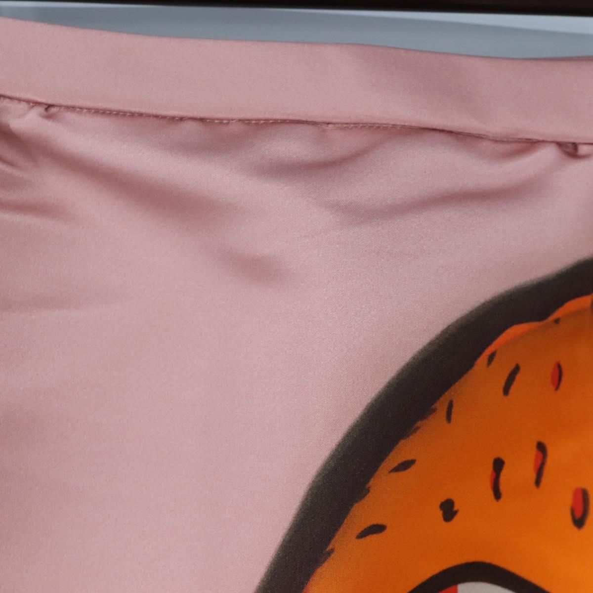 LOUIS VUITTON Skirt Silk Sun Yitian Collaboration 36 Pink LV Auth LN272M