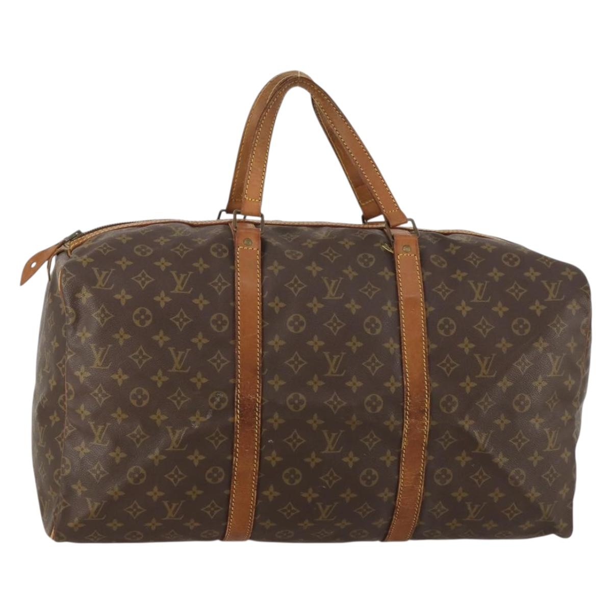 LOUIS VUITTON Monogram Sac Souple 55 Boston Bag M41622 LV Auth LNZ001