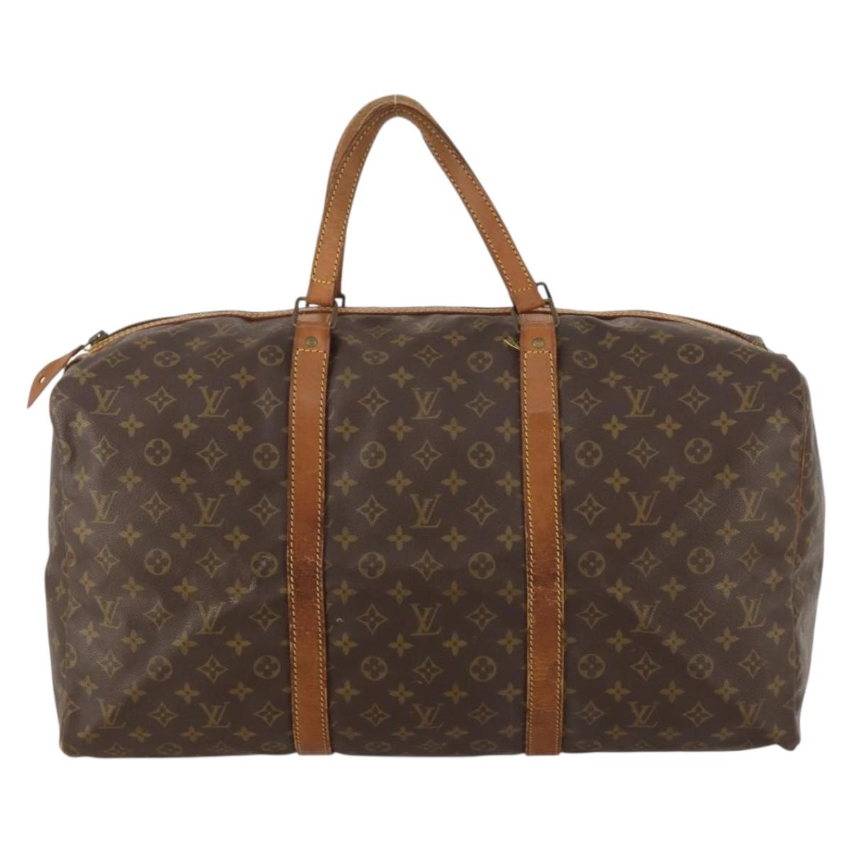 LOUIS VUITTON Monogram Sac Souple 55 Boston Bag M41622 LV Auth LNZ001