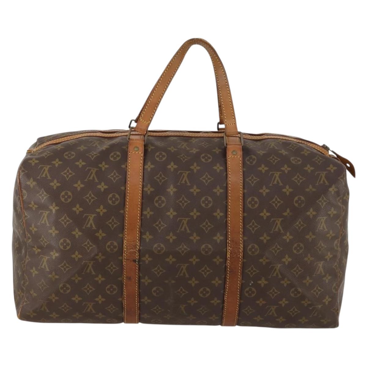 LOUIS VUITTON Monogram Sac Souple 55 Boston Bag M41622 LV Auth LNZ001