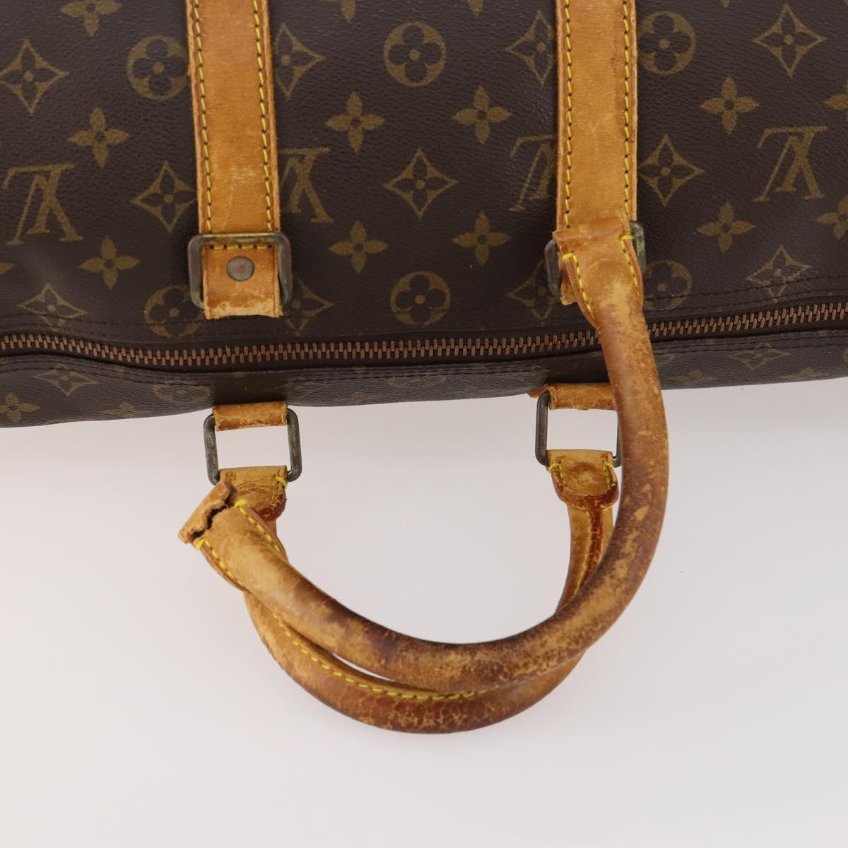 LOUIS VUITTON Monogram Keepall 45 Boston Bag M41428 LV Auth LNZ003