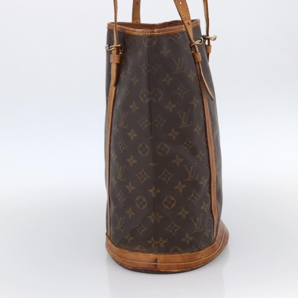 LOUIS VUITTON Monogram Bucket GM Shoulder Bag M42236 LV Auth LNZ004
