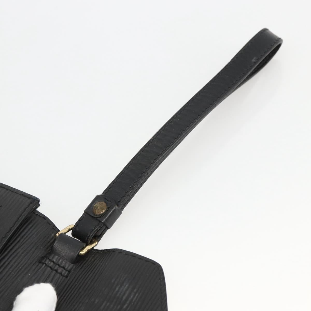 LOUIS VUITTON Epi Serie Dragonne Clutch Bag Black Noir M52612 LV Auth LNZ013
