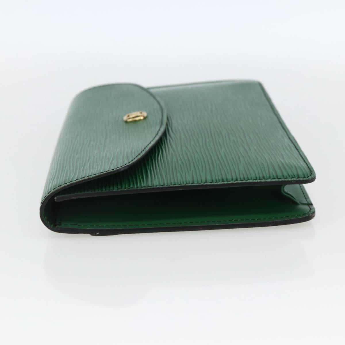 LOUIS VUITTON Epi Montaigne 23 Clutch Bag Green M52664 LV Auth LNZ018