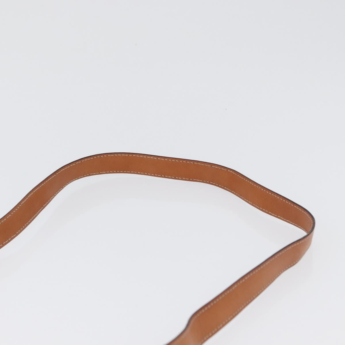 CELINE Macadam Canvas Shoulder Bag PVC Leather Brown Gold Auth LNZ020A