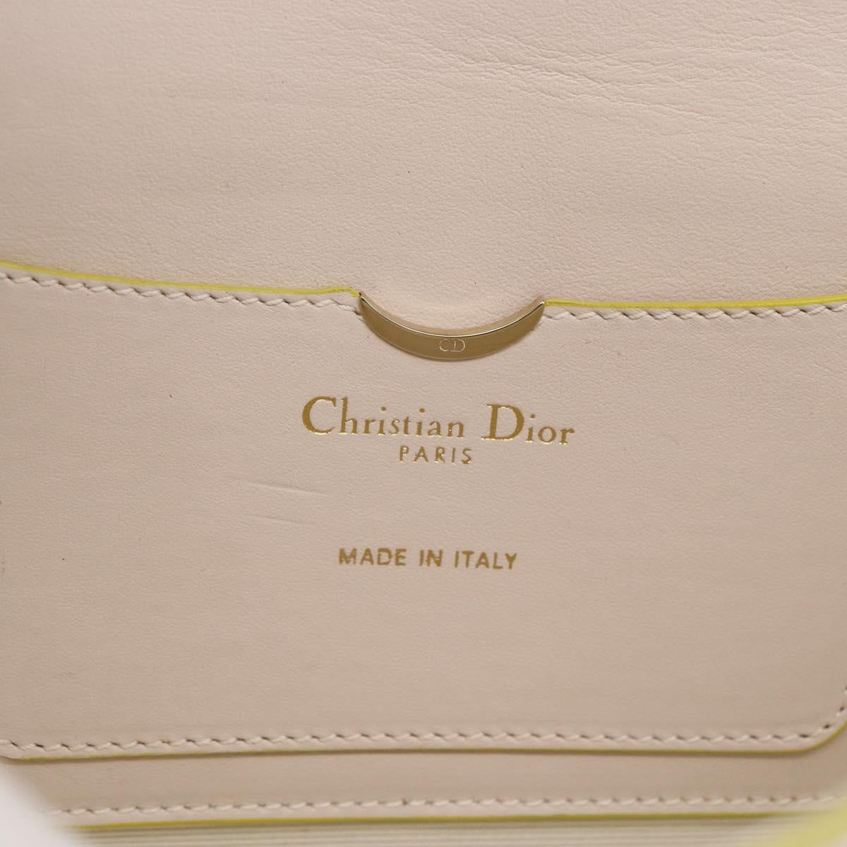 Christian Dior Shoulder Bag Leather 2way Multicolor Gold Auth LNZ023V