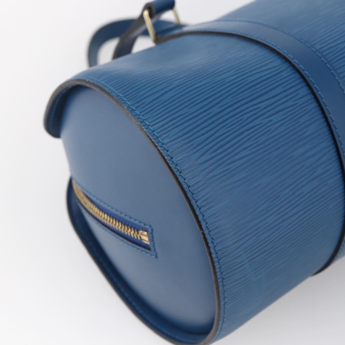 LOUIS VUITTON Epi Soufflot Hand Bag Blue M52225 LV Auth LNZ026