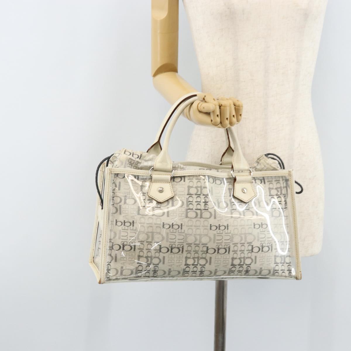 BURBERRY Hand Bag Vinyl Clear Auth LNZ033