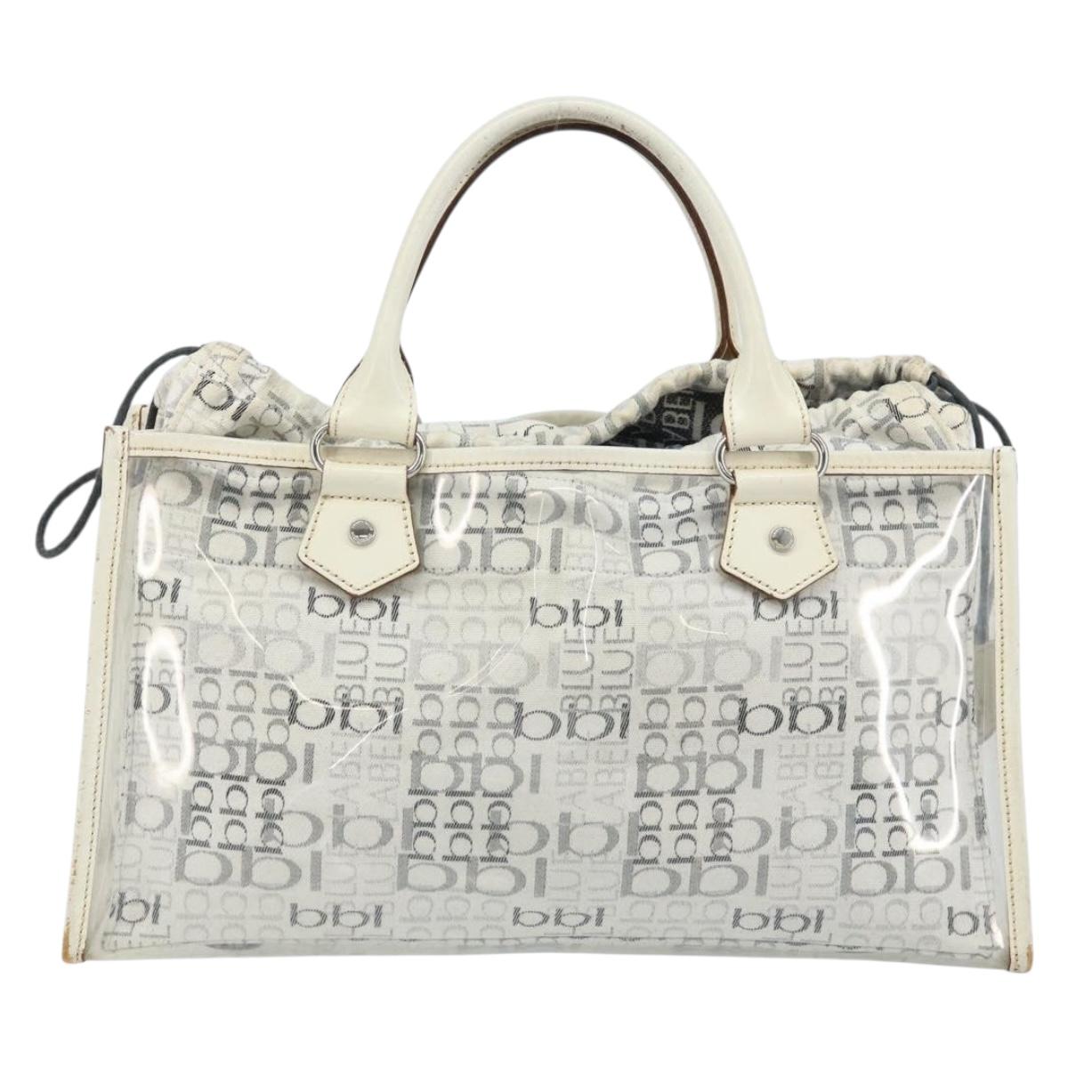 BURBERRY Hand Bag Vinyl Clear Auth LNZ033