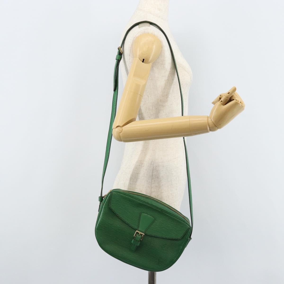 LOUIS VUITTON Epi Jeune Fille MM Shoulder Bag Green M52154 LV Auth LNZ042