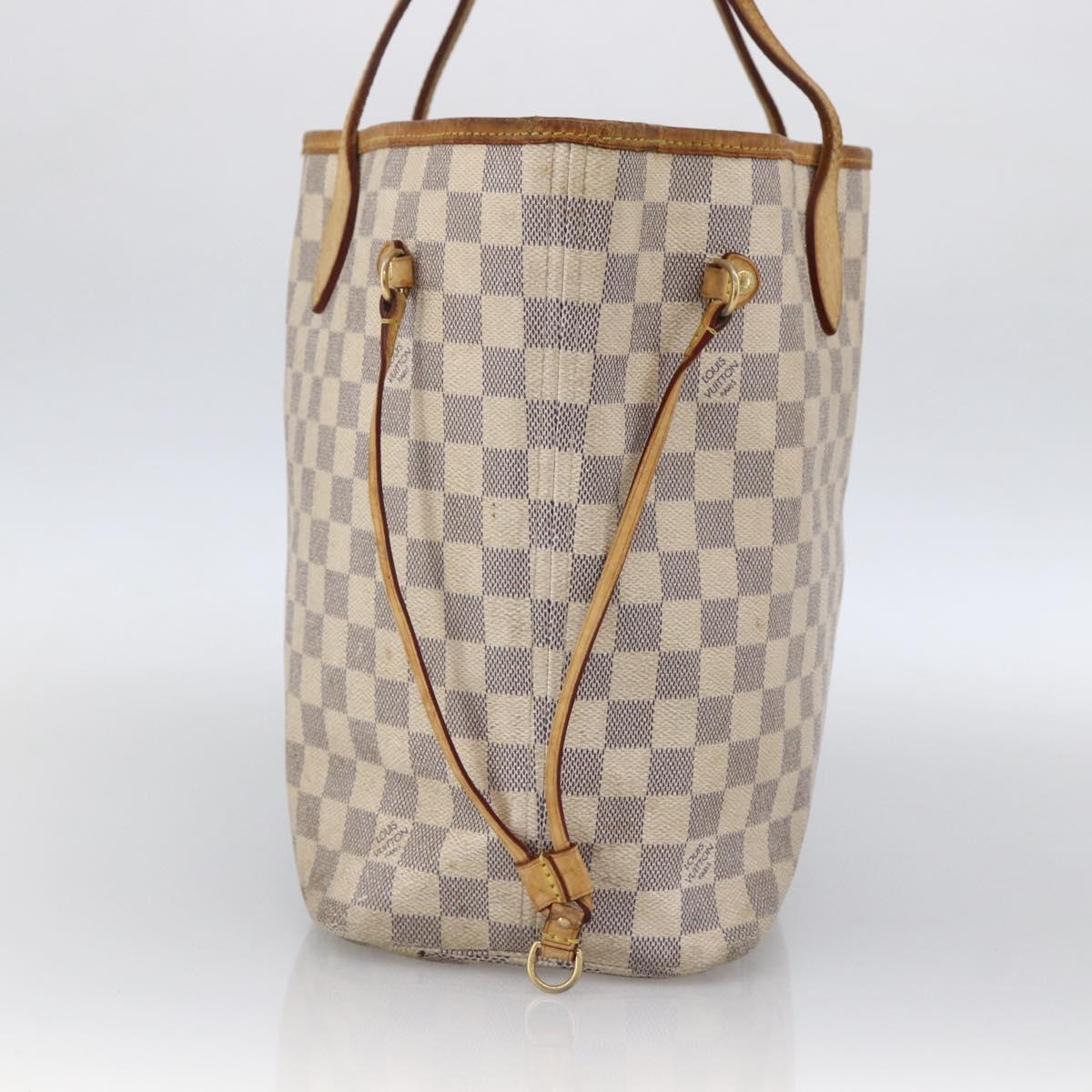 LOUIS VUITTON Damier Azur Neverfull MM Tote Bag N41605 LV Auth LNZ052