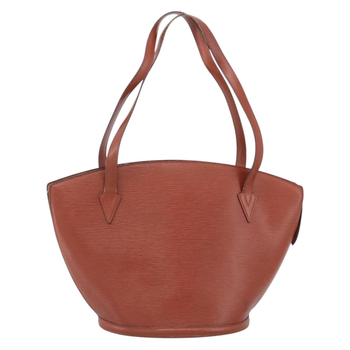 LOUIS VUITTON Epi Saint Jacques Shopping Bag Brown M52263 LV Auth LNZ054