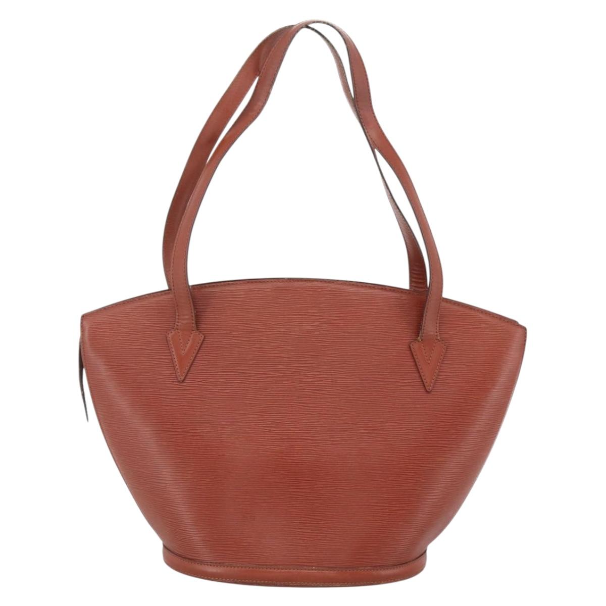LOUIS VUITTON Epi Saint Jacques Shopping Bag Brown M52263 LV Auth LNZ054