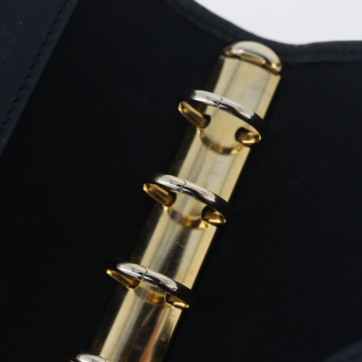 Christian Dior Trotter Canvas Day Planner Cover Navy Gold Auth LNZ057