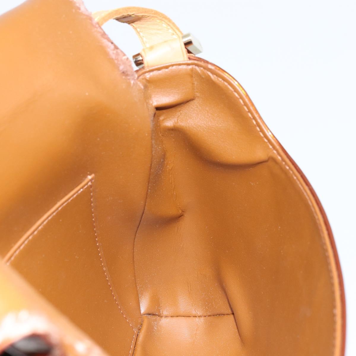 LOUIS VUITTON Monogram Vernis Thompson Street Bag Bronze M91124 LV Auth LNZ063