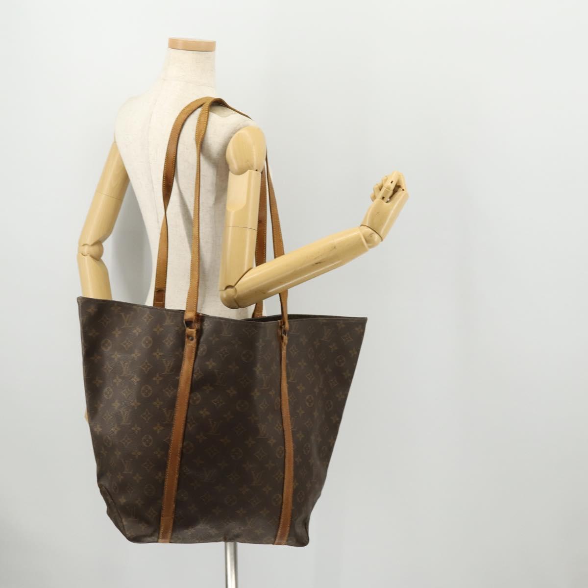 LOUIS VUITTON Monogram Sac Shopping Tote Bag M51108 LV Auth LNZ066