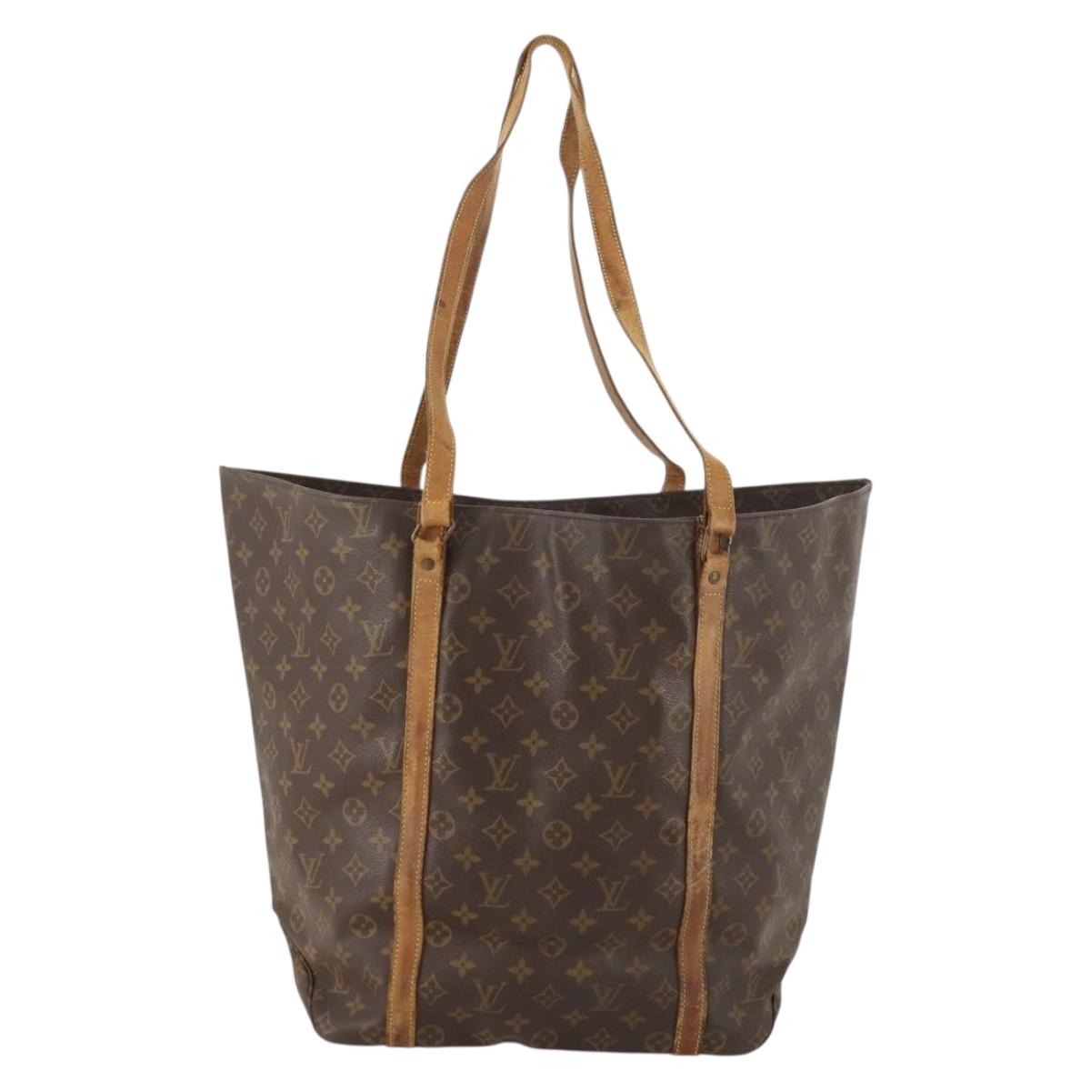 LOUIS VUITTON Monogram Sac Shopping Tote Bag M51108 LV Auth LNZ066