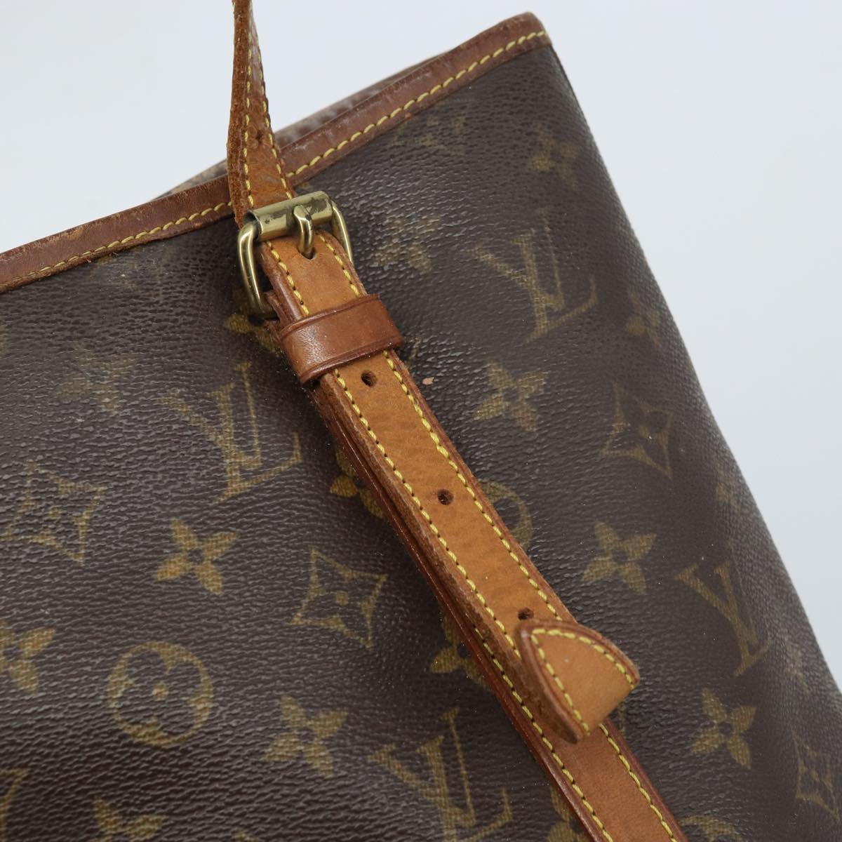 LOUIS VUITTON Monogram Bucket GM Shoulder Bag M42236 LV Auth LNZ072