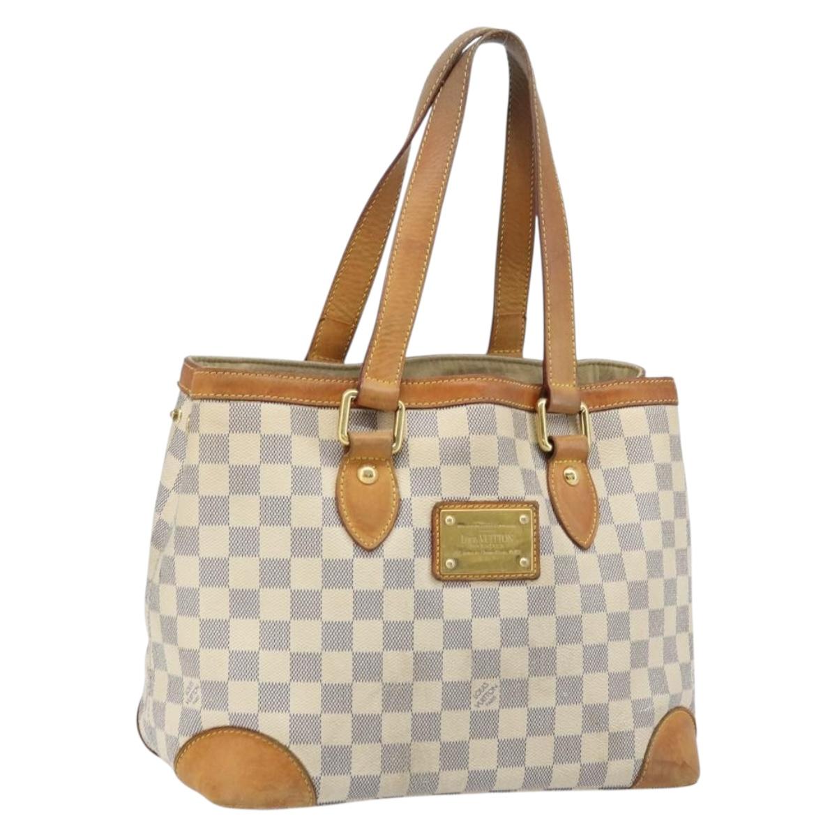 LOUIS VUITTON Damier Azur Hampstead PM Tote Bag N51207 LV Auth LNZ073
