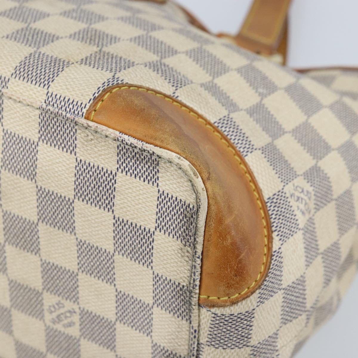 LOUIS VUITTON Damier Azur Hampstead PM Tote Bag N51207 LV Auth LNZ073