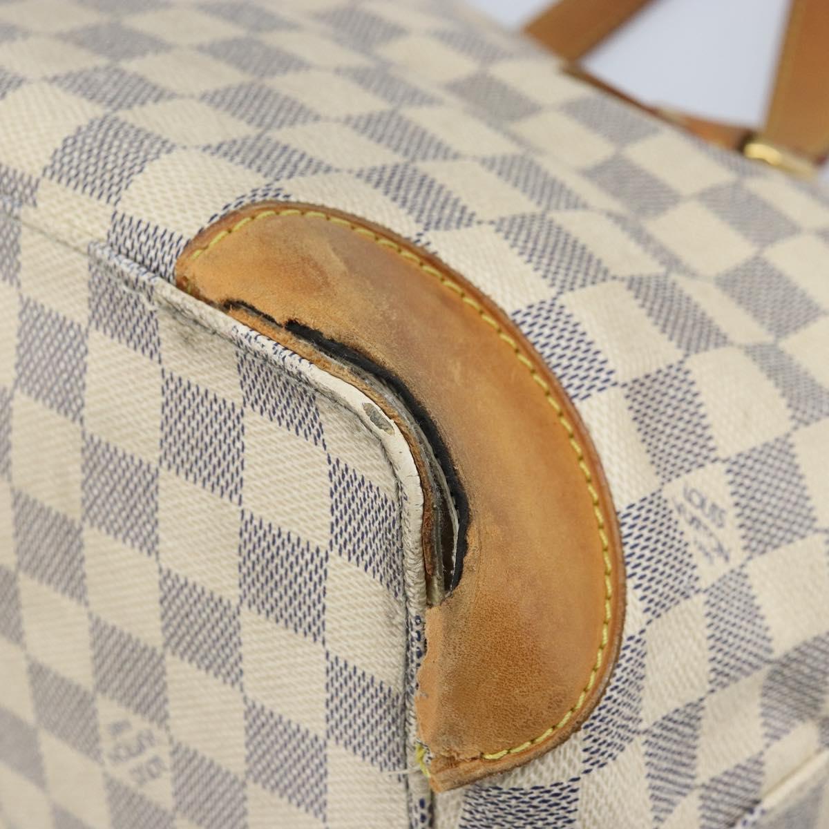 LOUIS VUITTON Damier Azur Hampstead PM Tote Bag N51207 LV Auth LNZ073