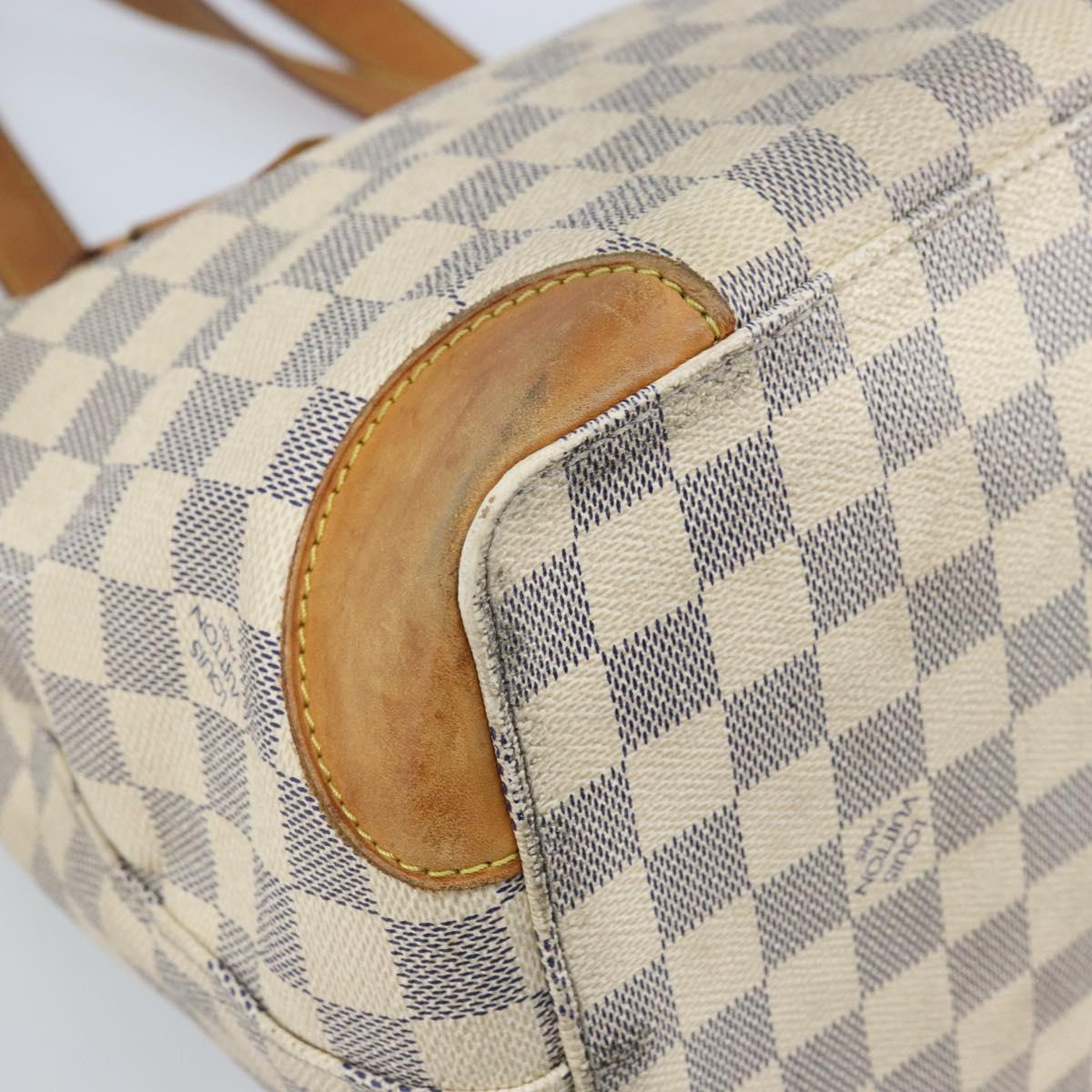 LOUIS VUITTON Damier Azur Hampstead PM Tote Bag N51207 LV Auth LNZ073