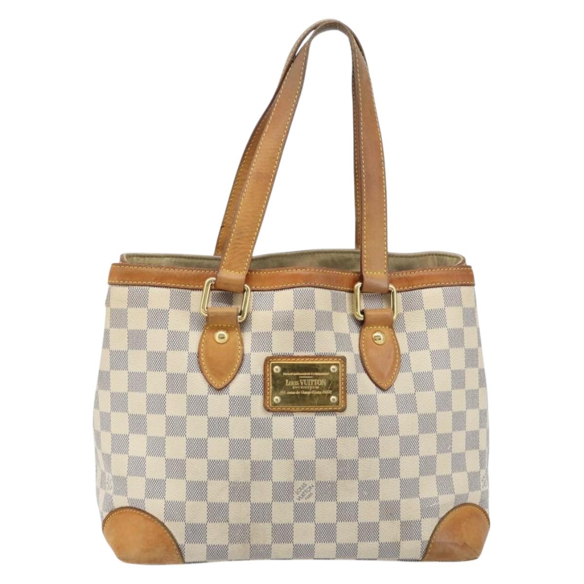 LOUIS VUITTON Damier Azur Hampstead PM Tote Bag N51207 LV Auth LNZ073
