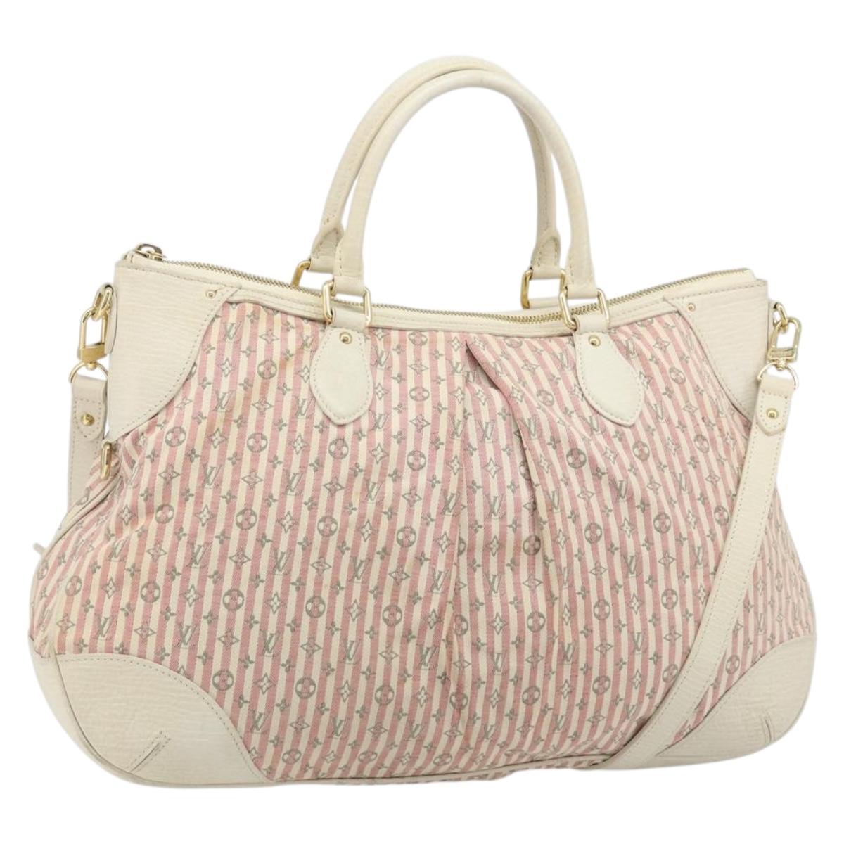 LOUIS VUITTON Mini Lin Marina GM Bag Croisette 2way Pink M95493 LV Auth LNZ087A