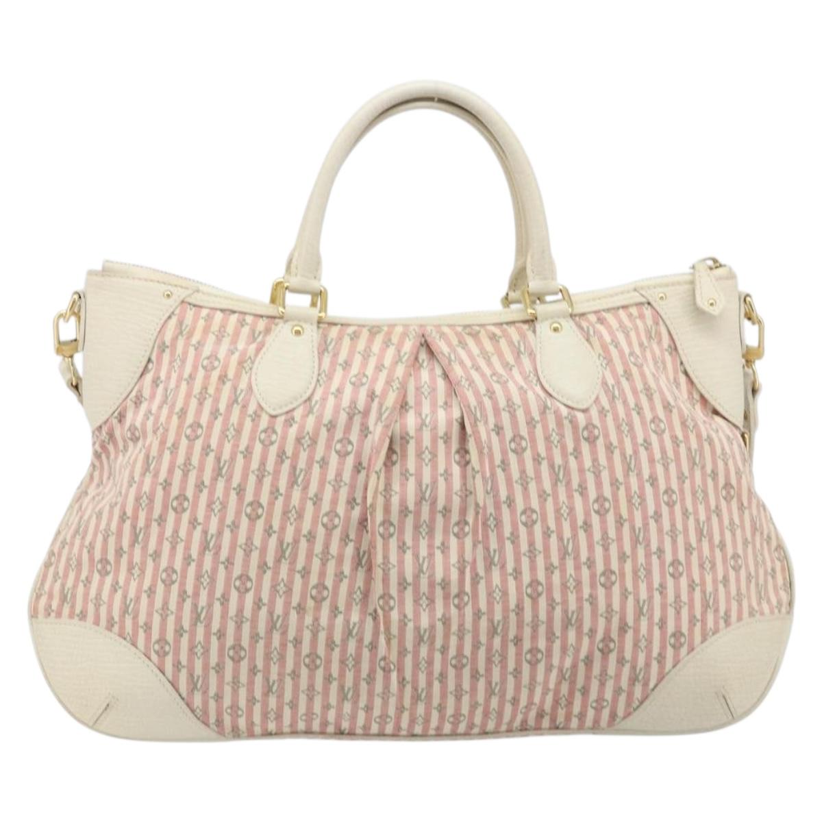 LOUIS VUITTON Mini Lin Marina GM Bag Croisette 2way Pink M95493 LV Auth LNZ087A
