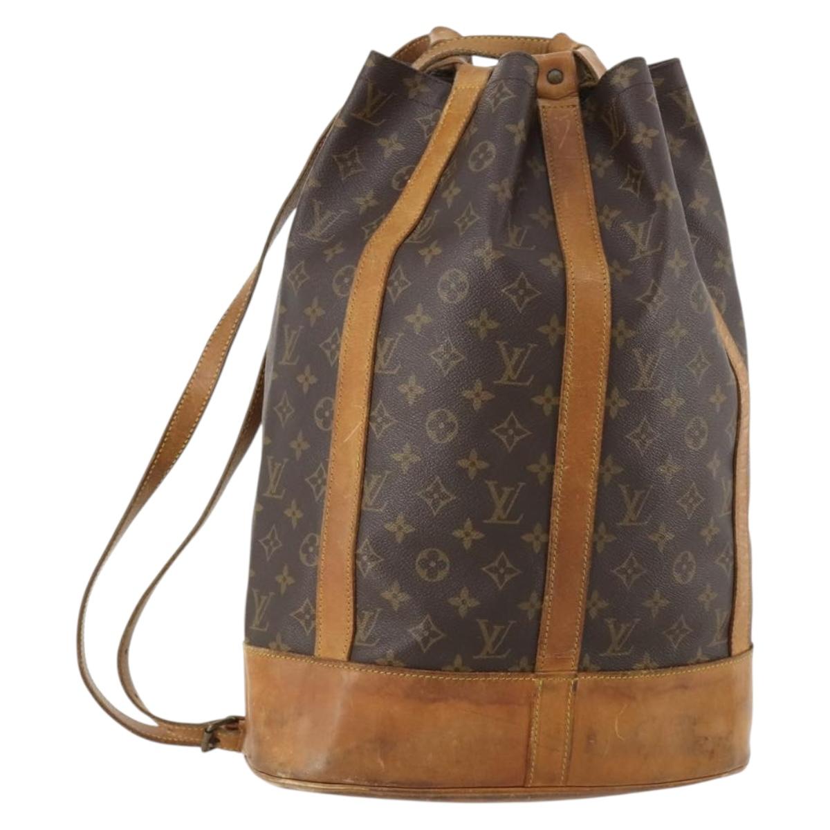 LOUIS VUITTON Monogram Randonnee GM Shoulder Bag M42244 LV Auth LNZ091
