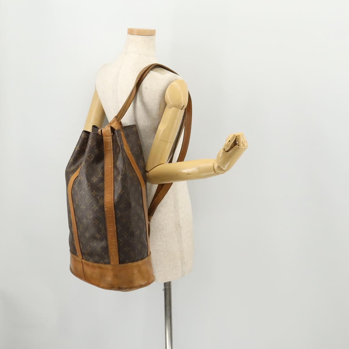 LOUIS VUITTON Monogram Randonnee GM Shoulder Bag M42244 LV Auth LNZ091