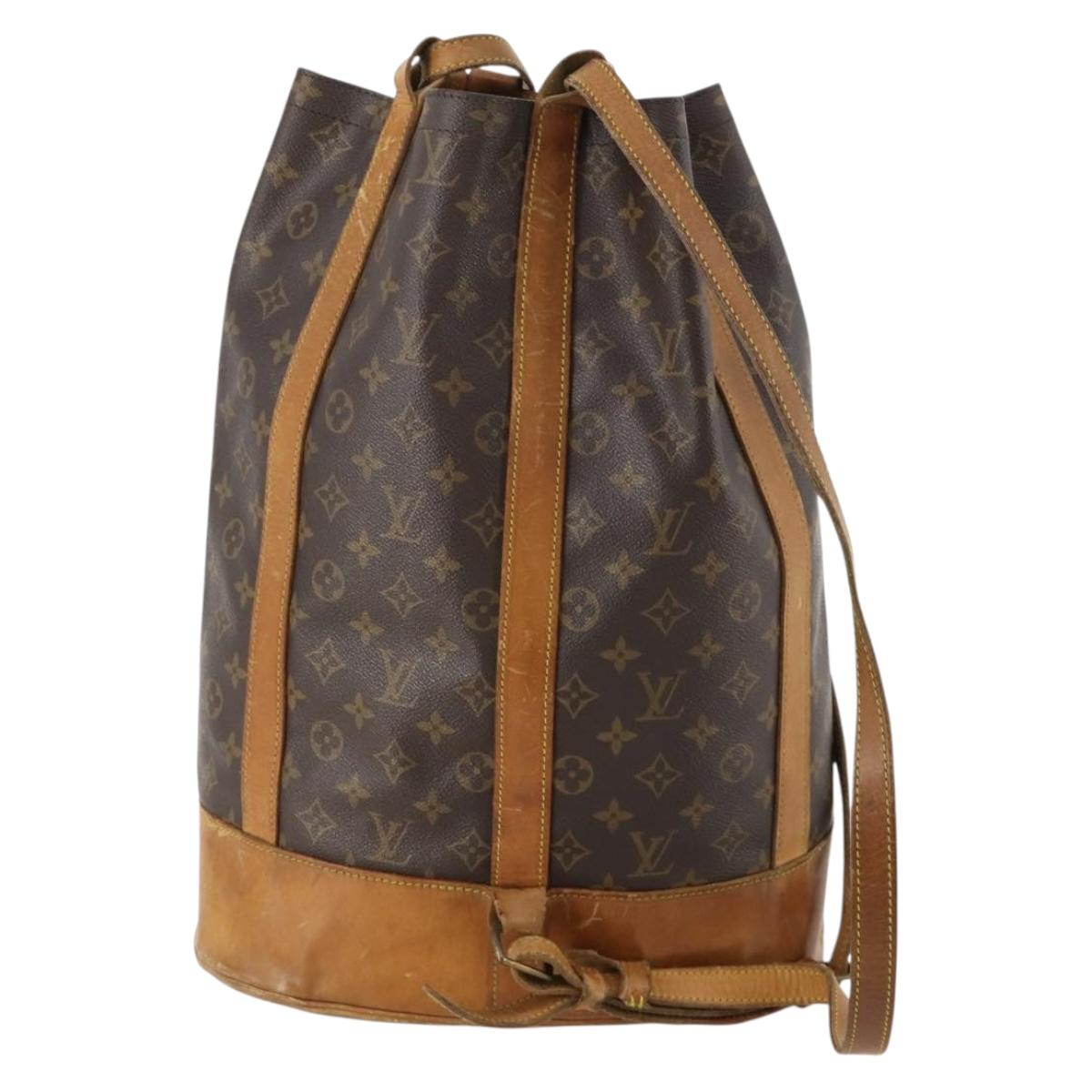 LOUIS VUITTON Monogram Randonnee GM Shoulder Bag M42244 LV Auth LNZ091