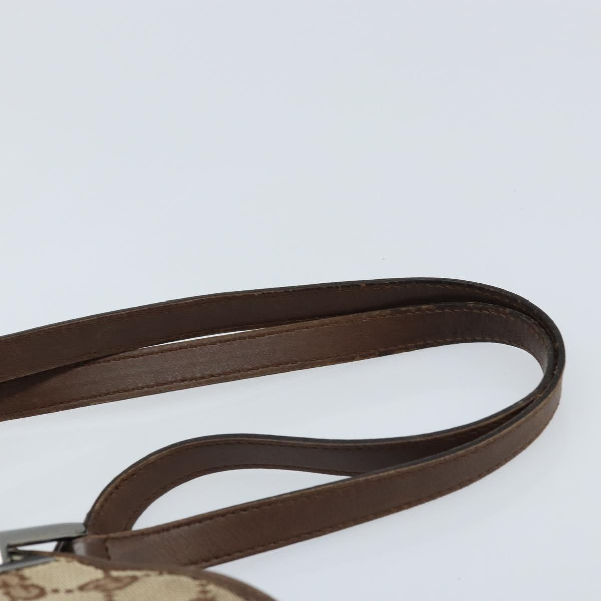 GUCCI GG Canvas Tote Bag Beige Silver 31244 Auth LNZ092