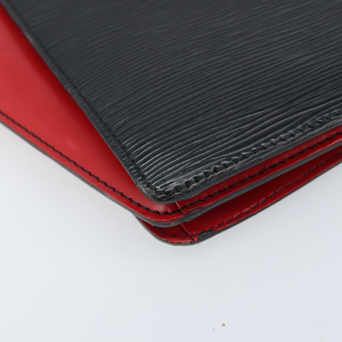 LOUIS VUITTON Epi Bicolor Varenne Hand Bag Black Red M52387 LV Auth LNZ095