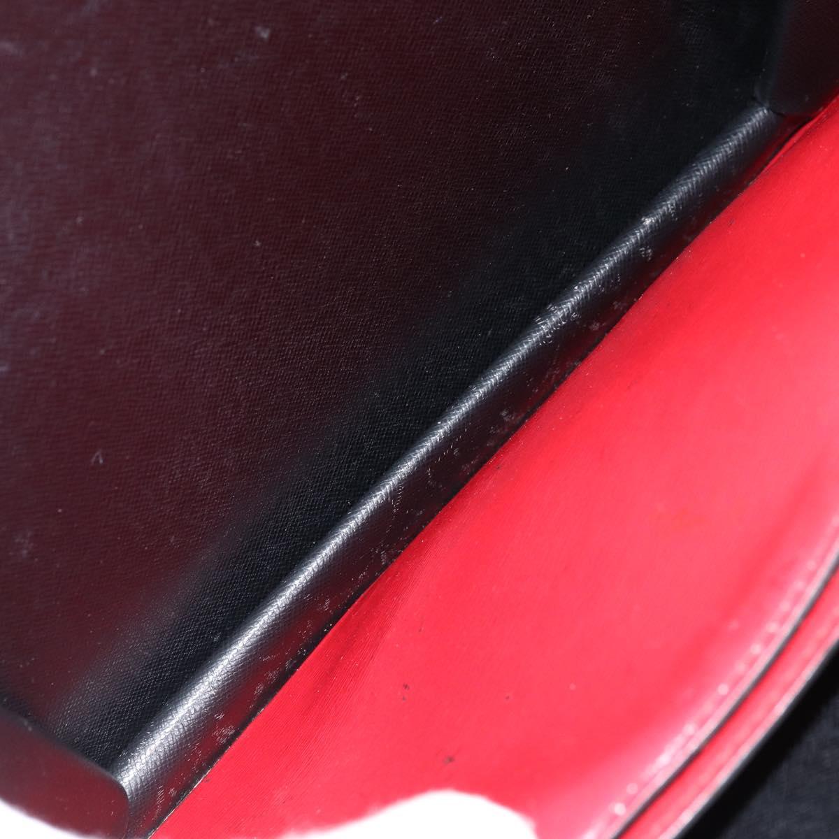 LOUIS VUITTON Epi Bicolor Varenne Hand Bag Black Red M52387 LV Auth LNZ095