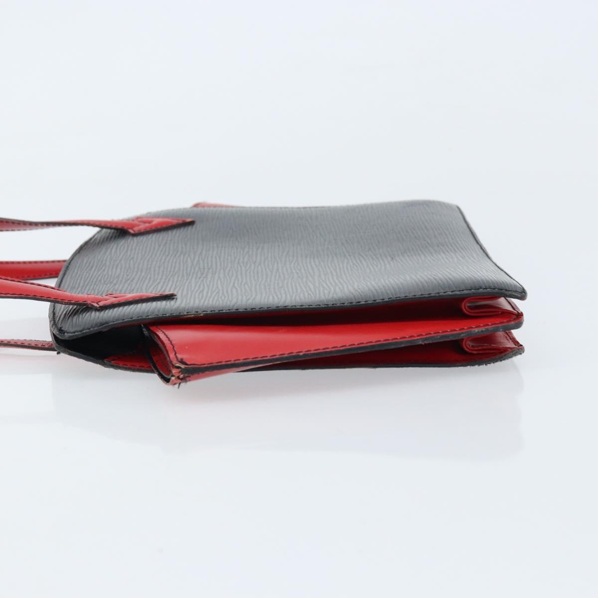 LOUIS VUITTON Epi Bicolor Varenne Hand Bag Black Red M52387 LV Auth LNZ095