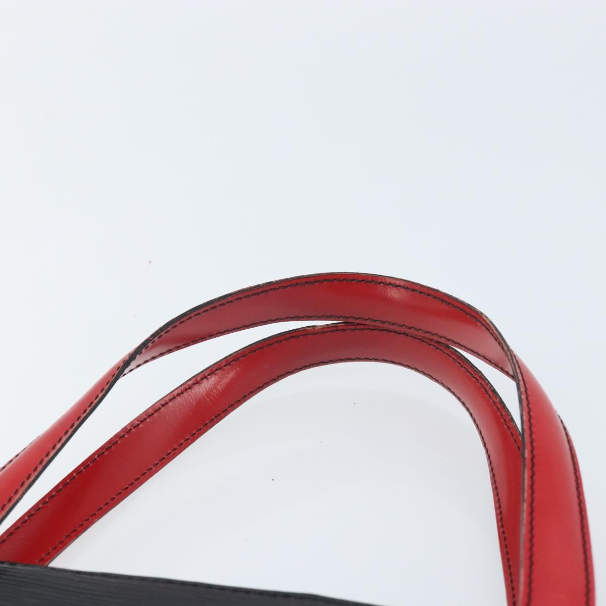 LOUIS VUITTON Epi Bicolor Varenne Hand Bag Black Red M52387 LV Auth LNZ095