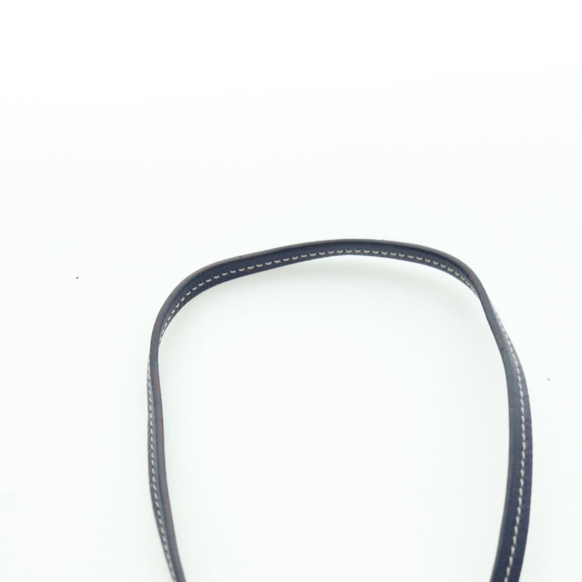 PRADA Shoulder Bag Nylon Navy Gold Auth LNZ1002A