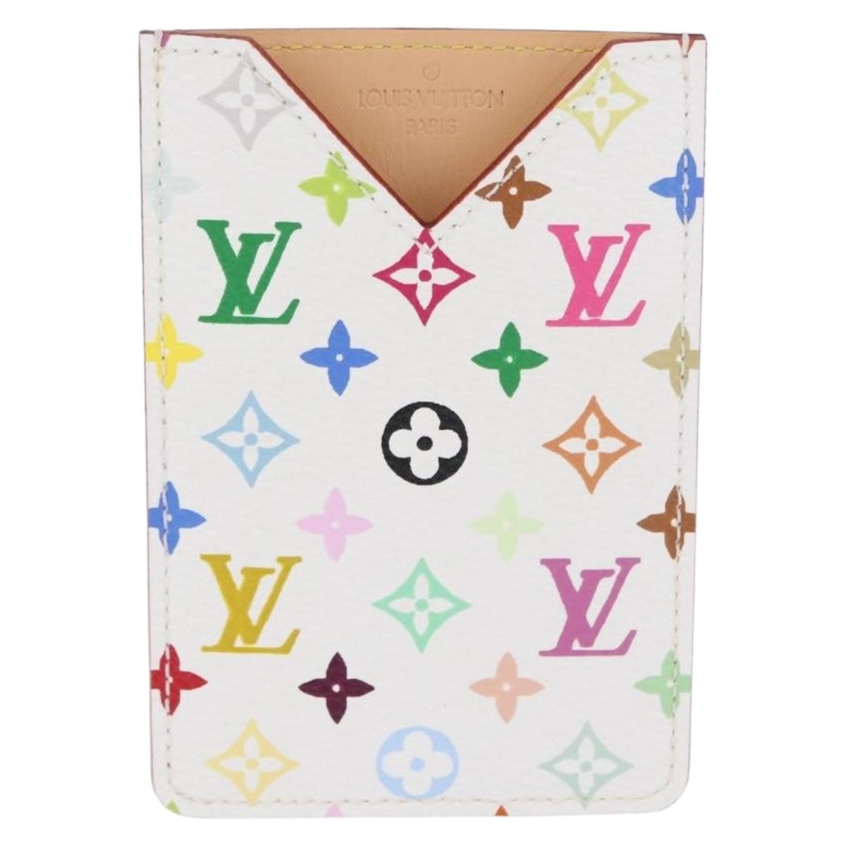 LOUIS VUITTON Monogram Multicolor Etui Miroir White M92651 LV Auth LNZ1007V