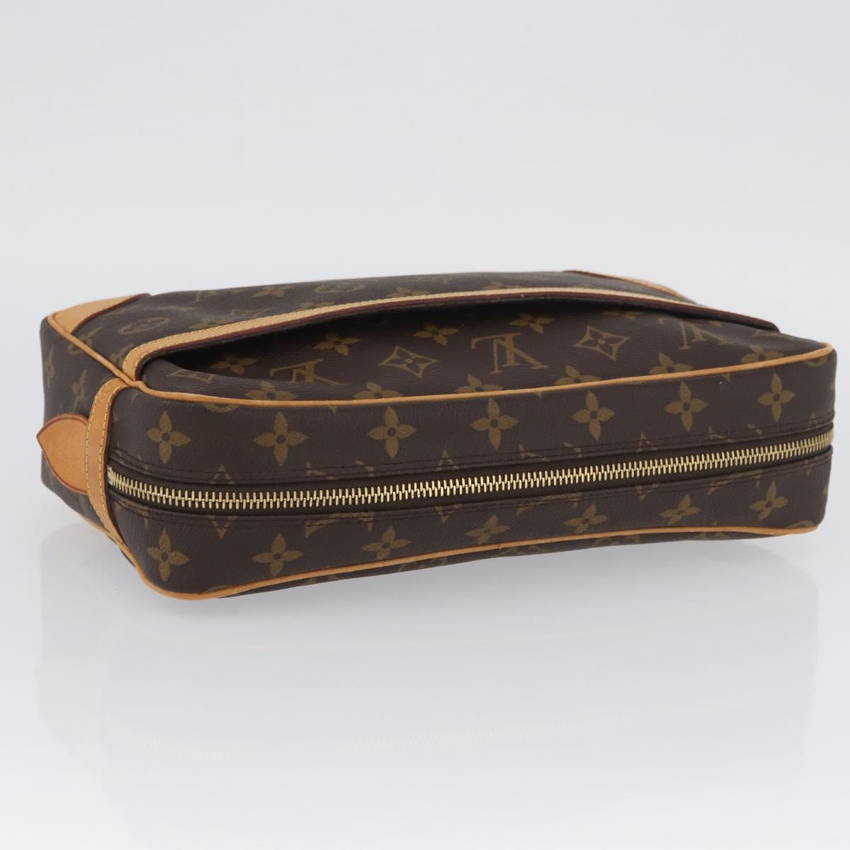 LOUIS VUITTON Monogram Compiegne 28 Clutch Bag M51845 LV Auth BSZ636