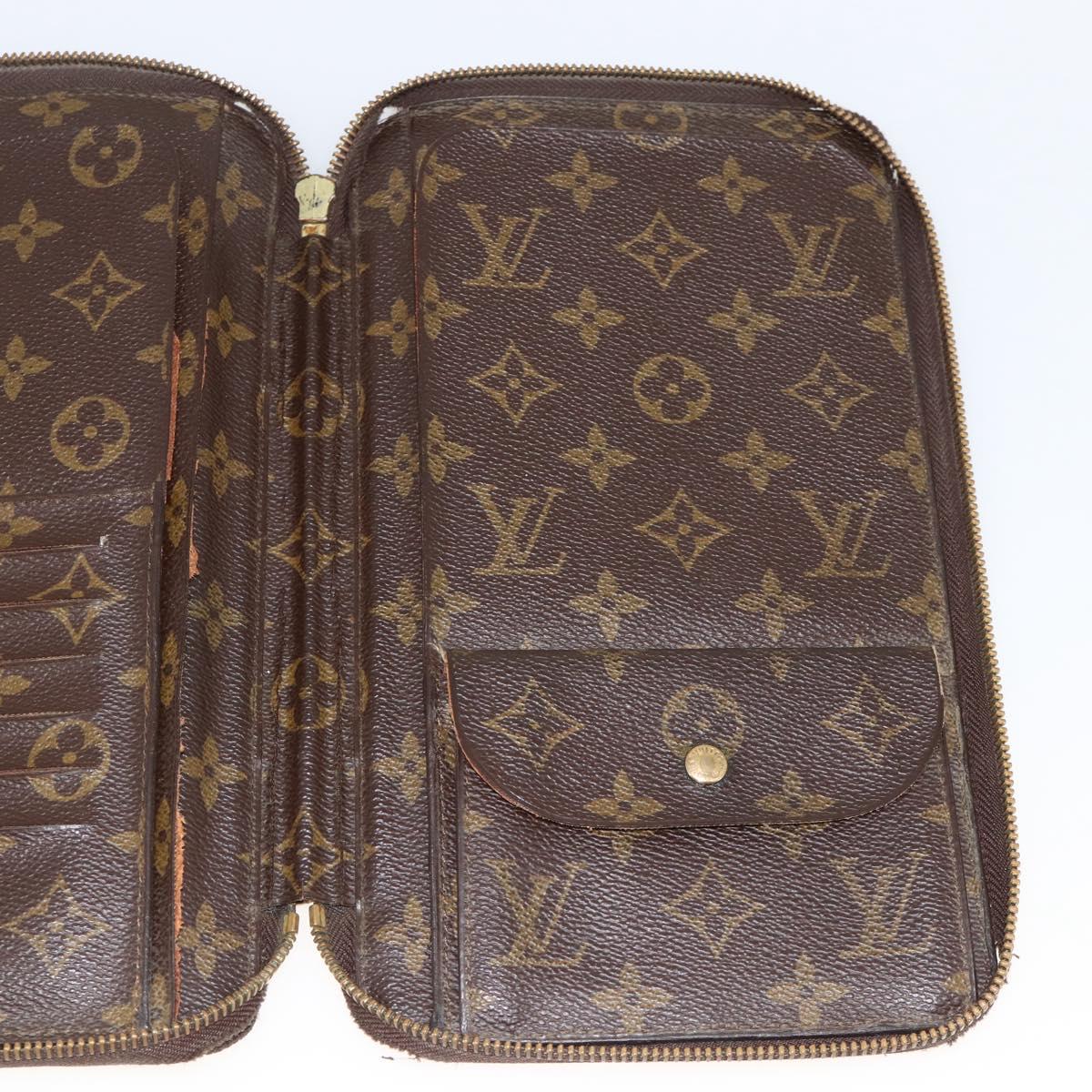 LOUIS VUITTON Monogram Organizer De Voyage Travel Case M60119 LV Auth BSZ639